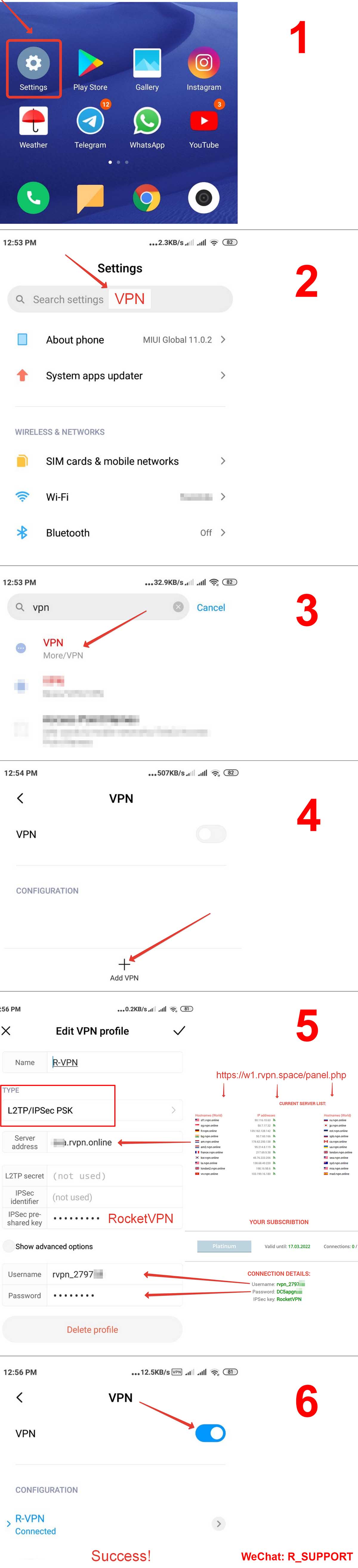 Connection tutorial